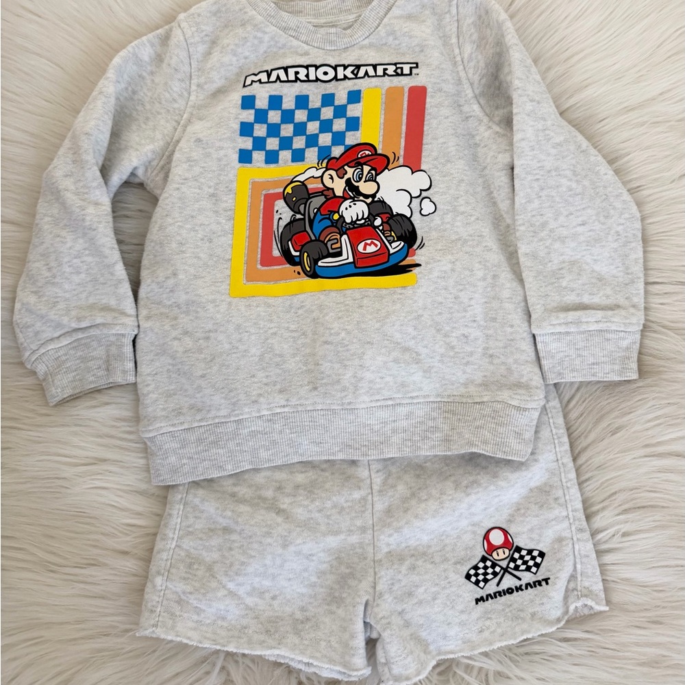 Nintendo Mario Kart Gray Apparel